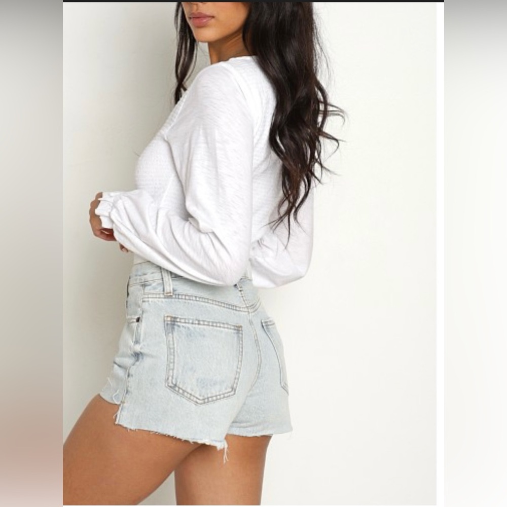 Pistola Kylee Relaxed High Rise Cuffed Jean Short St Tropez - Picture 4 of 11